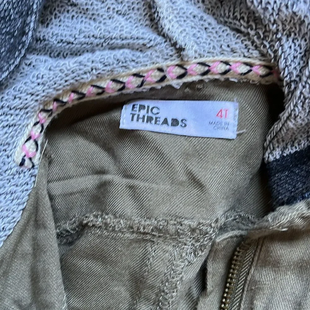 Kids army green jacket